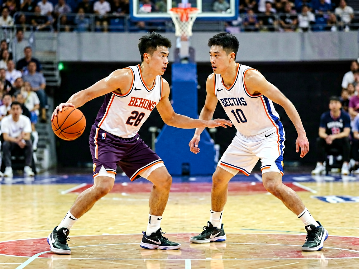篮球后卫组织进攻与防守球员对位